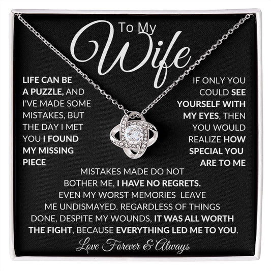 To My Wife | Love Knot Necklace | BC