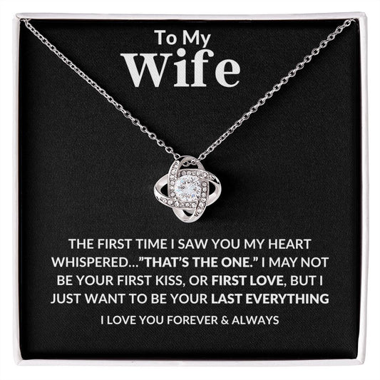 To My Wife | Love Knot Necklace | BC23127