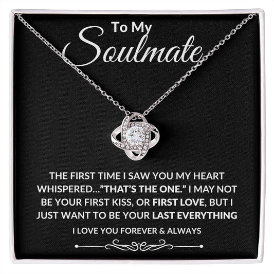To My Soulmate | Love Knot Necklace | BC23127
