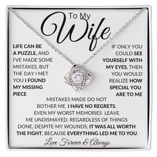To My Wife | Love Knot Necklace | WC