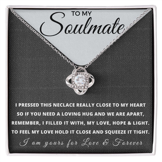 To My Soulmate | Love Knot Necklace