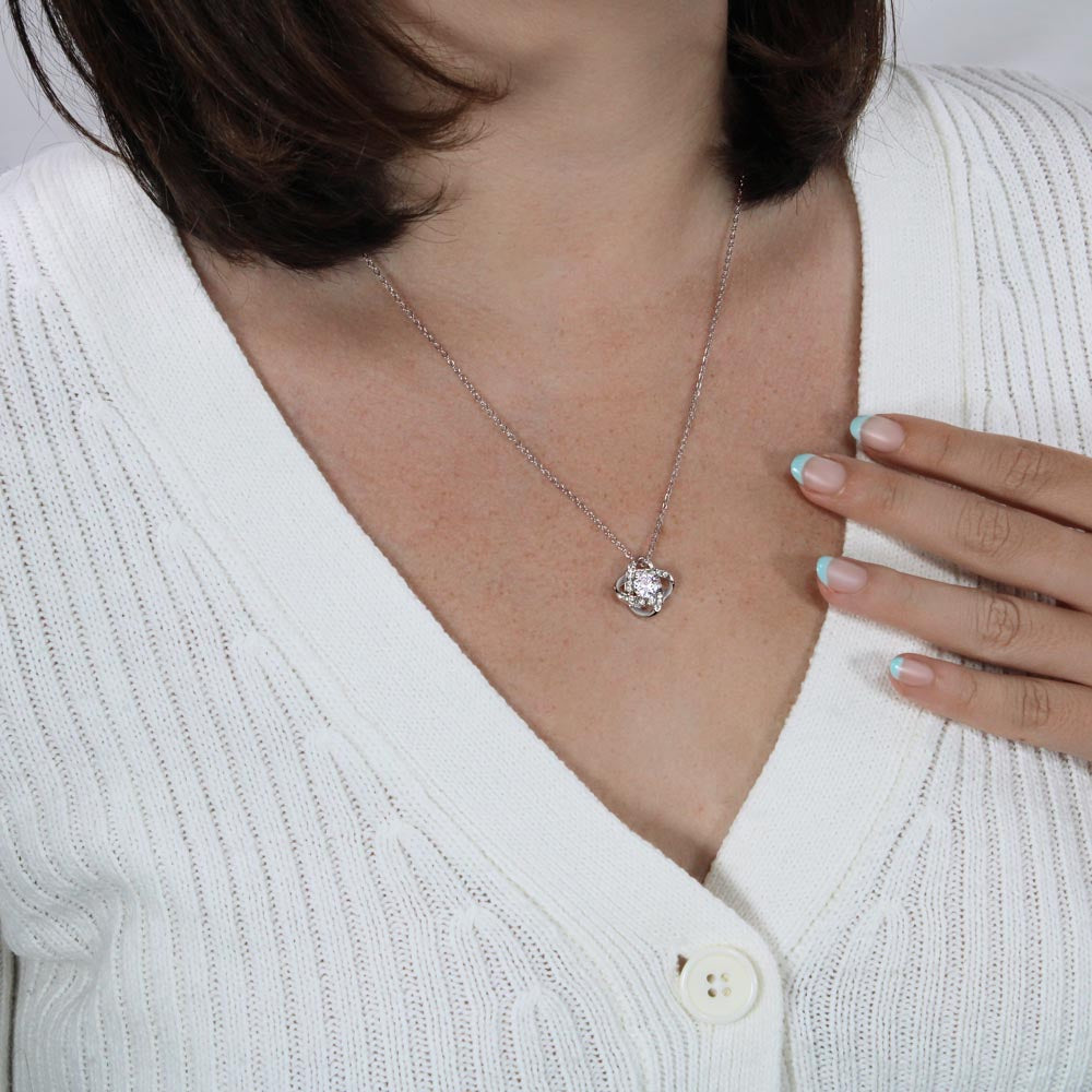 To My Beautiful Daughter | Out of Reach | Love Knot Necklace