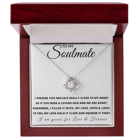To My Soulmate | Love Knot Necklace | Forever Love
