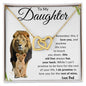 To My Daughter | Interlocking Hearts Necklace | Love Dad