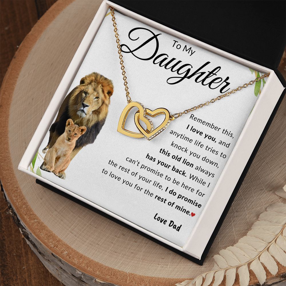 To My Daughter | Interlocking Hearts | Love Dad