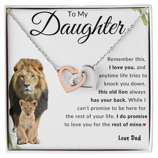 To My Daughter | Interlocking Hearts | Love Dad