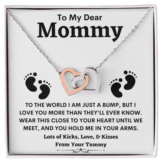 To My Dear Mommy | Interlocking Hearts | Baby Bump | WC23327