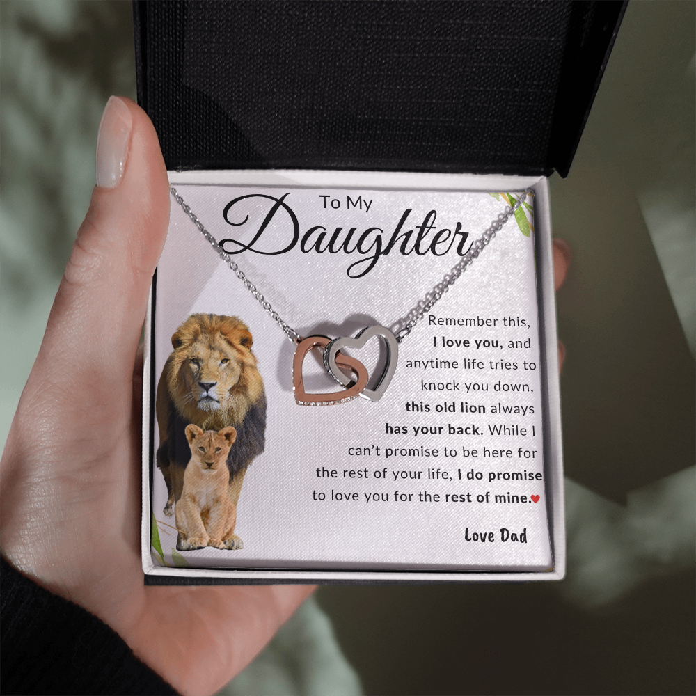 To My Daughter | Interlocking Hearts | Love Dad