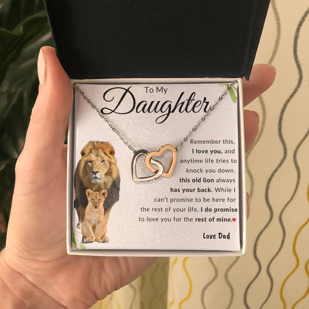 To My Daughter | Interlocking Hearts | Love Dad