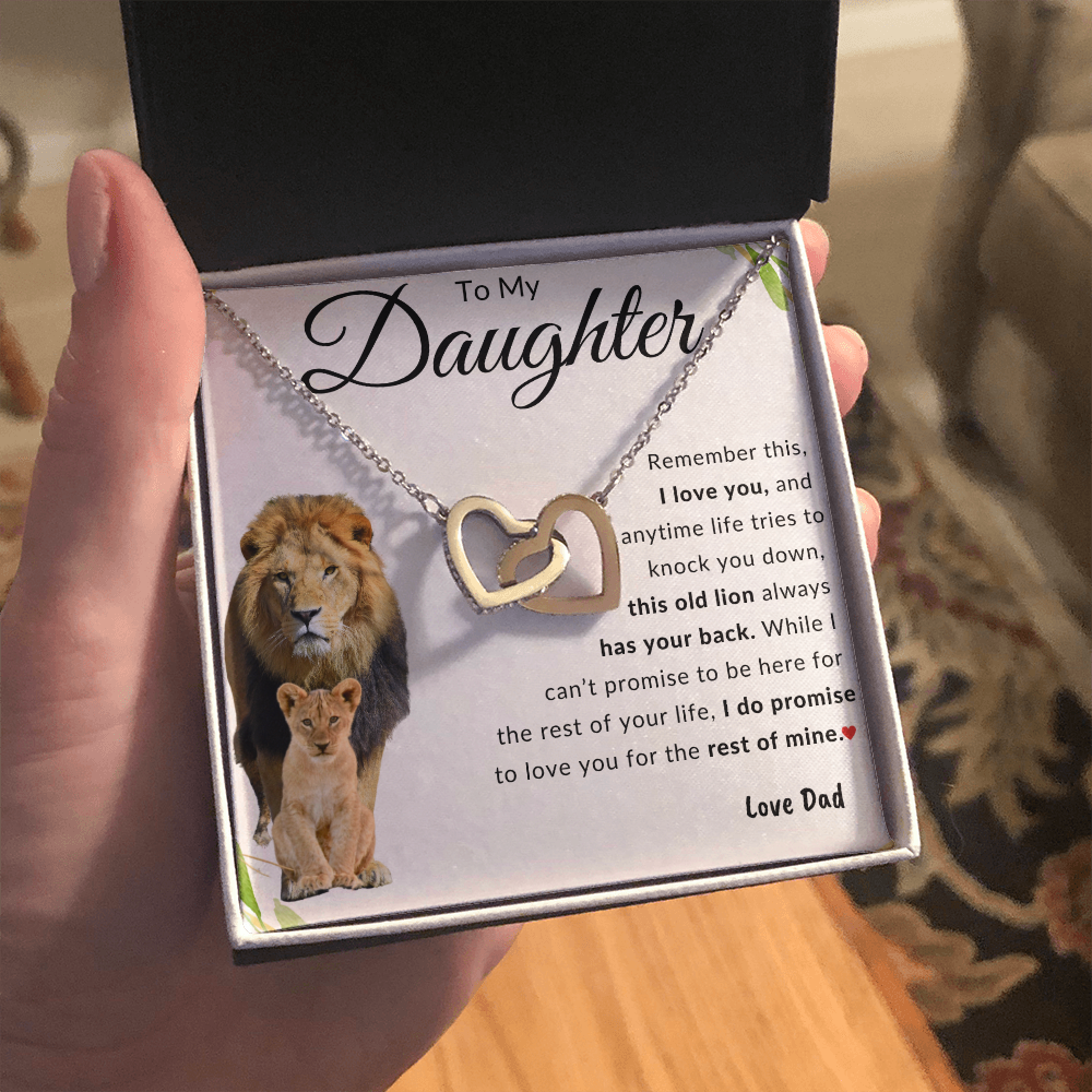 To My Daughter | Interlocking Hearts | Love Dad