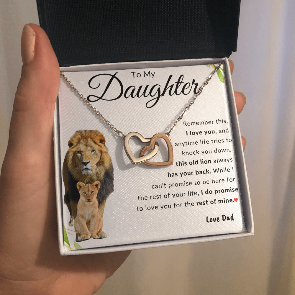 To My Daughter | Interlocking Hearts | Love Dad