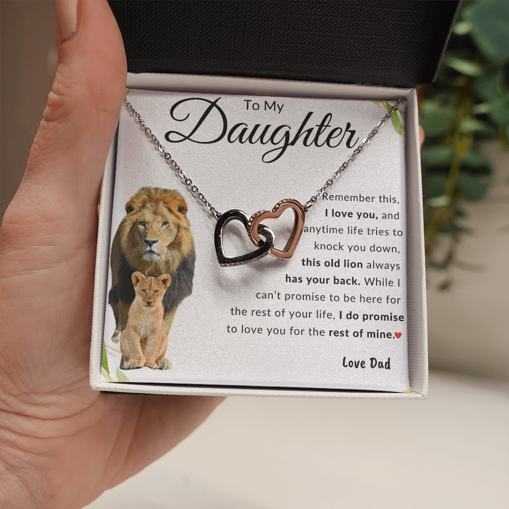 To My Daughter | Interlocking Hearts | Love Dad