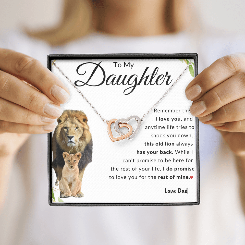 To My Daughter | Interlocking Hearts | Love Dad