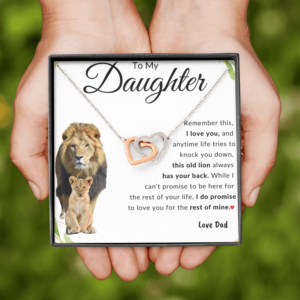 To My Daughter | Interlocking Hearts | Love Dad