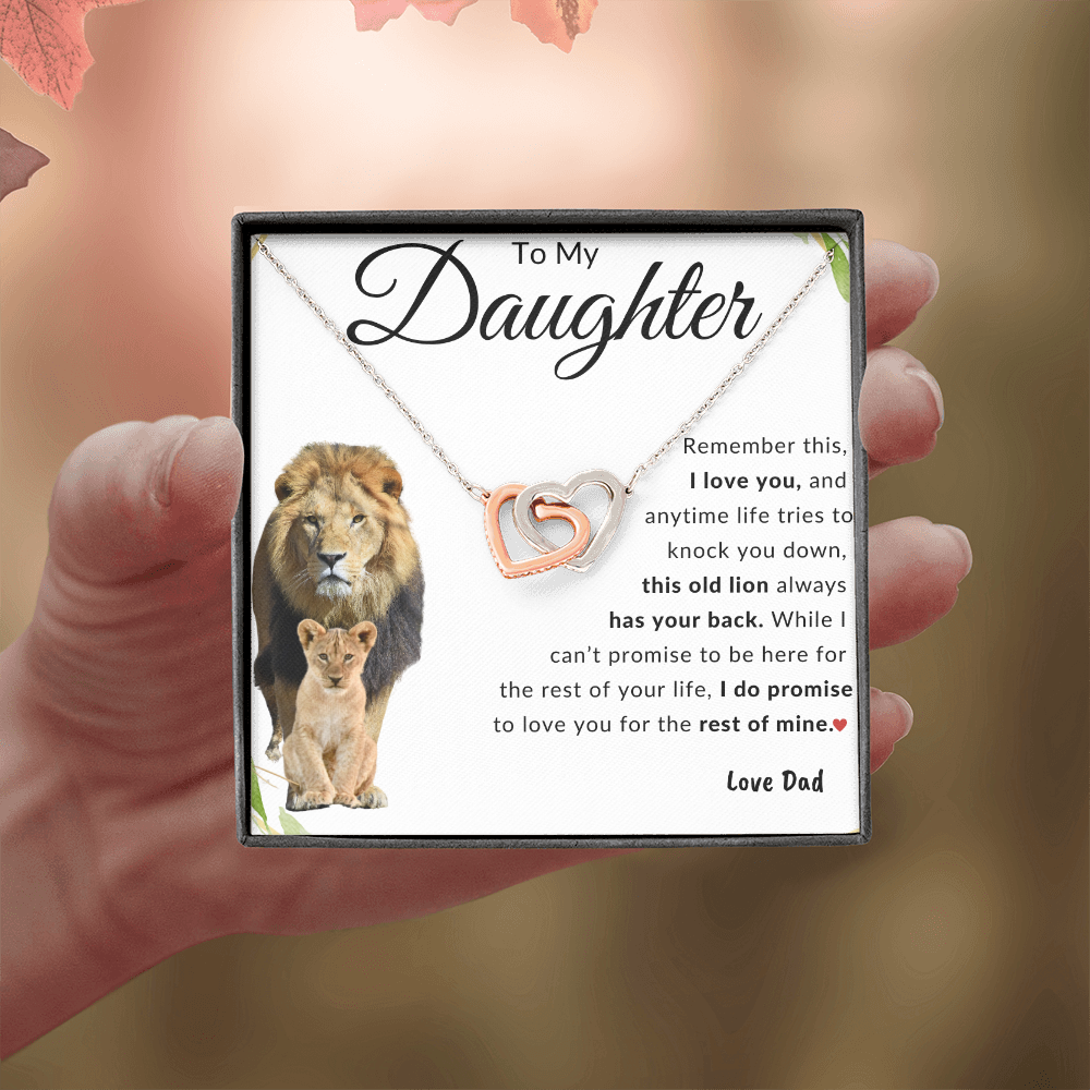To My Daughter | Interlocking Hearts | Love Dad
