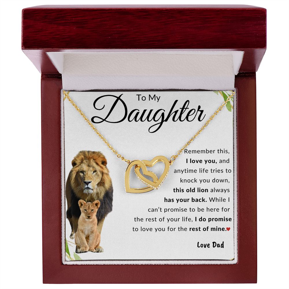 To My Daughter | Interlocking Hearts | Love Dad