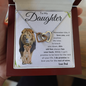 To My Daughter | Interlocking Hearts Necklace | Love Dad