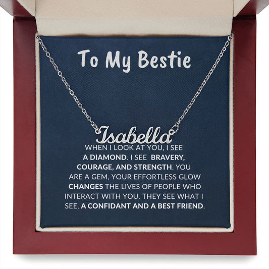 To My Best Friend, Your Own Personalized Name Necklace