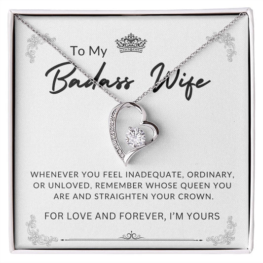To My Badass Wife | Forever Love Necklace