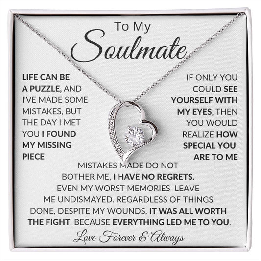 To My Soulmate | Forever Love Necklace | WC