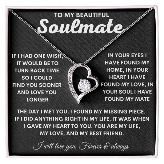 To My Beautiful Soulmate | Forever Love Necklace | BC23227