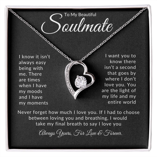 To My Beautiful Soulmate | Forever Love Necklace