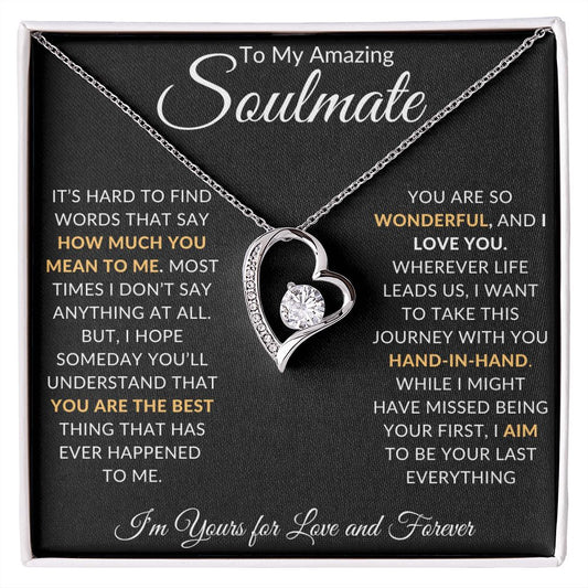 To My Amazing Soulmate | Forever Love Necklace