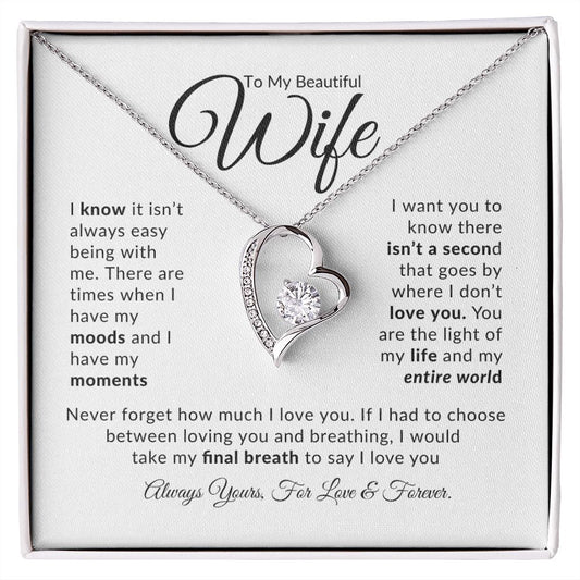 To My Beautiful Wife | Forever Love Necklace | WC | Moods & Moments