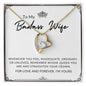 To My Badass Wife | Forever Love Necklace