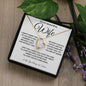 To My Beautiful Wife | Forever Love Necklace | WC2327